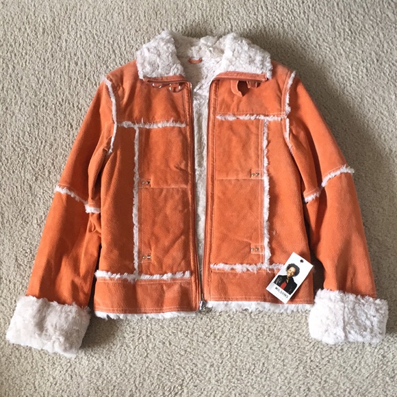 Wilsons Leather Jackets & Blazers - Wilsons Leather Orange Jacket